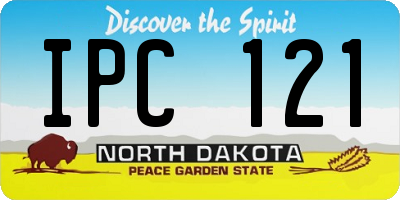 ND license plate IPC121