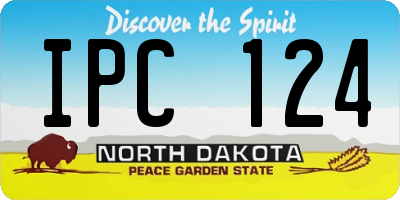 ND license plate IPC124
