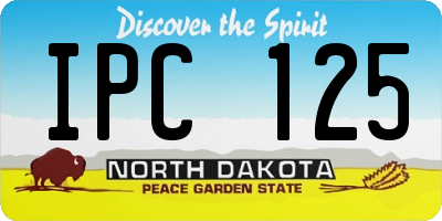 ND license plate IPC125