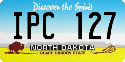 ND license plate IPC127