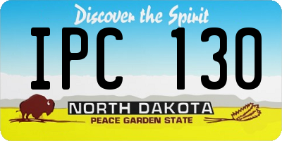 ND license plate IPC130