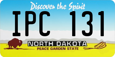ND license plate IPC131