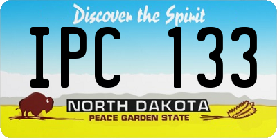 ND license plate IPC133