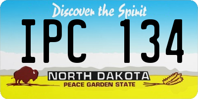 ND license plate IPC134