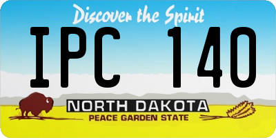 ND license plate IPC140