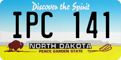 ND license plate IPC141