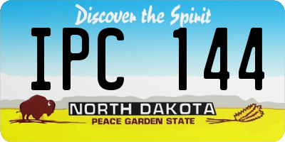 ND license plate IPC144