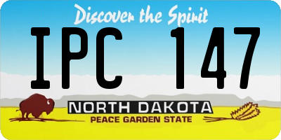 ND license plate IPC147