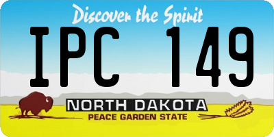ND license plate IPC149