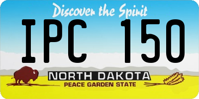 ND license plate IPC150