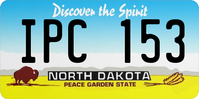 ND license plate IPC153