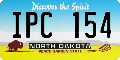 ND license plate IPC154