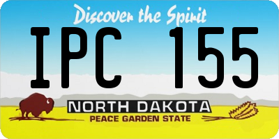 ND license plate IPC155