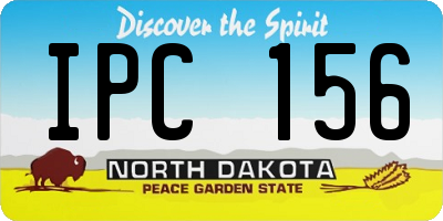ND license plate IPC156