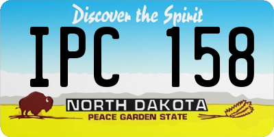 ND license plate IPC158