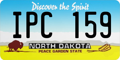 ND license plate IPC159