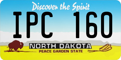 ND license plate IPC160