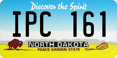 ND license plate IPC161