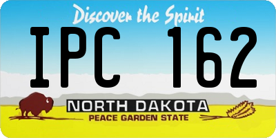 ND license plate IPC162