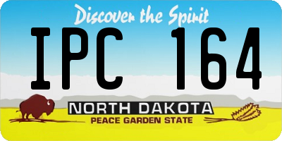 ND license plate IPC164