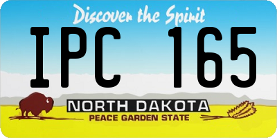 ND license plate IPC165