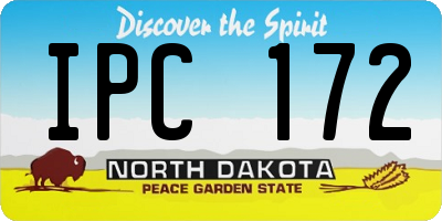 ND license plate IPC172