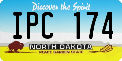 ND license plate IPC174