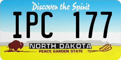 ND license plate IPC177