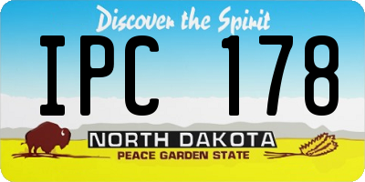 ND license plate IPC178