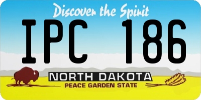 ND license plate IPC186