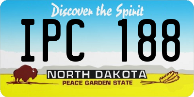 ND license plate IPC188