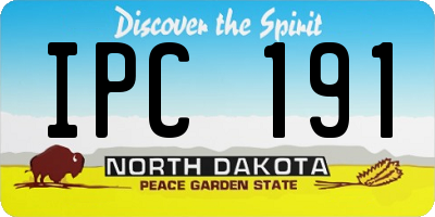 ND license plate IPC191