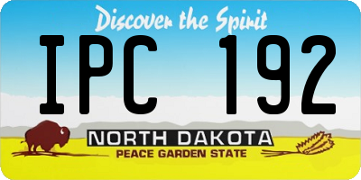 ND license plate IPC192