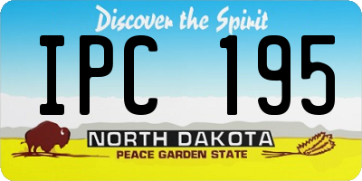 ND license plate IPC195