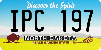 ND license plate IPC197