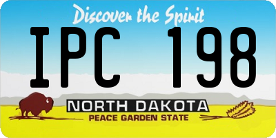 ND license plate IPC198