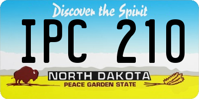 ND license plate IPC210