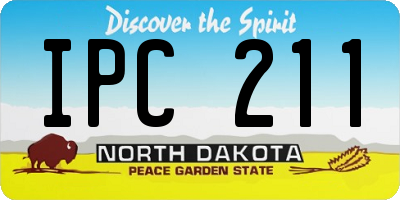 ND license plate IPC211