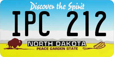 ND license plate IPC212