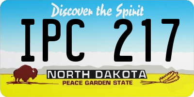 ND license plate IPC217
