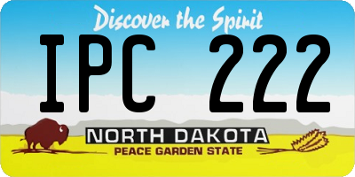 ND license plate IPC222