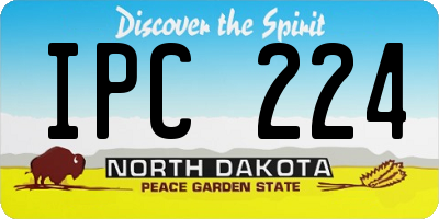 ND license plate IPC224