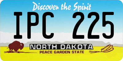 ND license plate IPC225