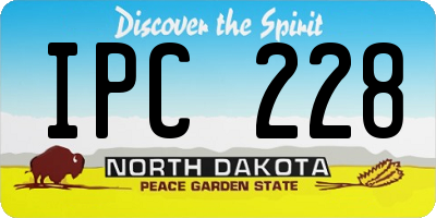ND license plate IPC228