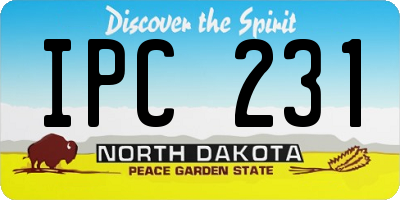 ND license plate IPC231