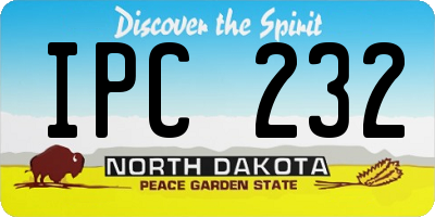ND license plate IPC232