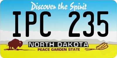 ND license plate IPC235
