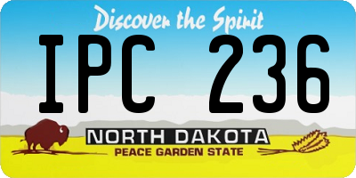 ND license plate IPC236