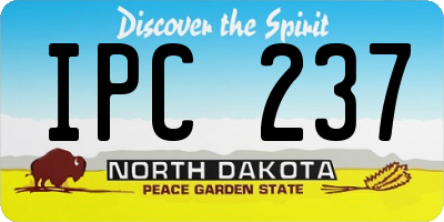 ND license plate IPC237