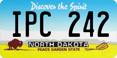 ND license plate IPC242